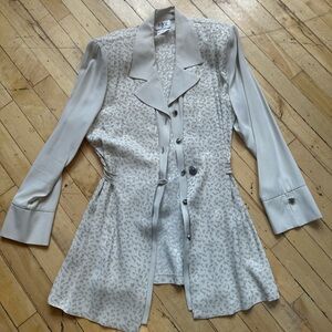 Jessica Light Ivory Leopard Jacquard Blazer